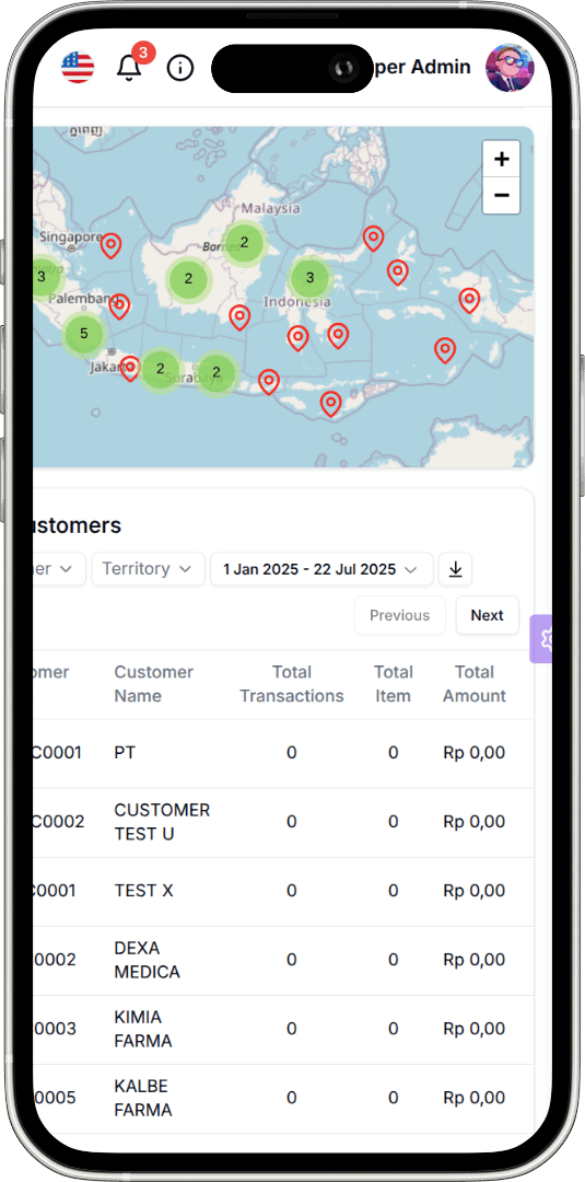 Warehouse Management System mobile view
