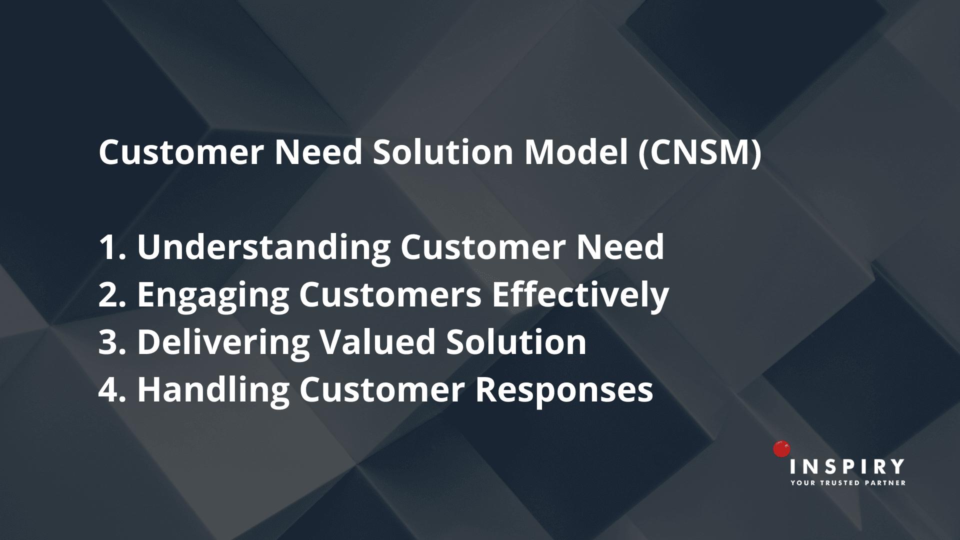 Customer Need Solution Model (CNSM)