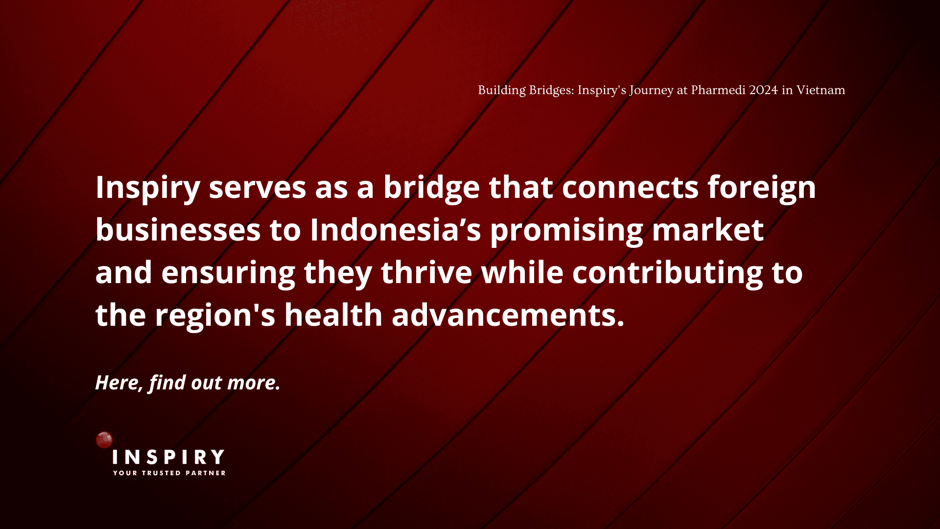 Building Bridges: Inspiry’s Journey at Pharmedi 2024 in Vietnam