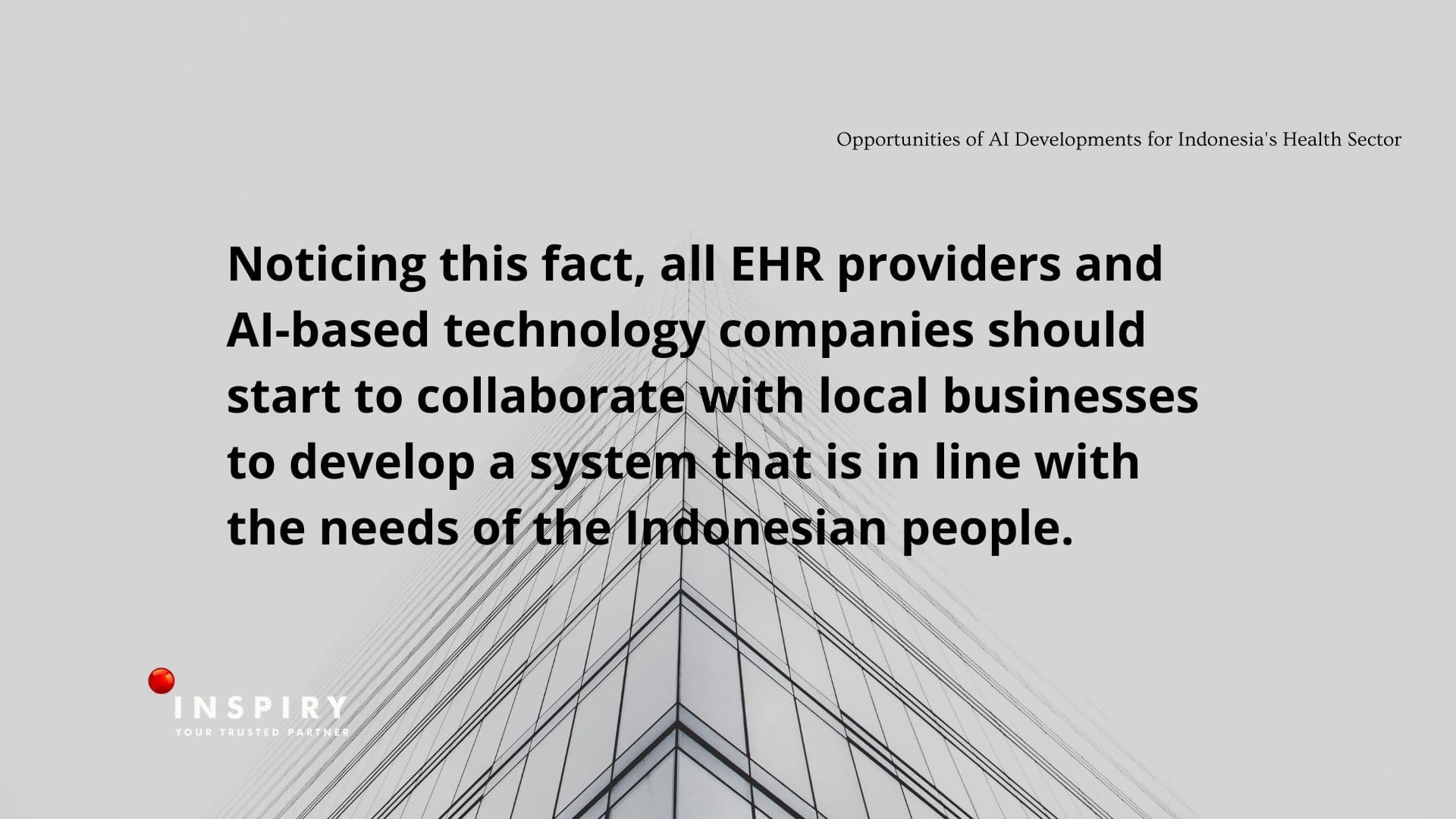 Opportunities of AI Developments for Indonesia's Health Sector