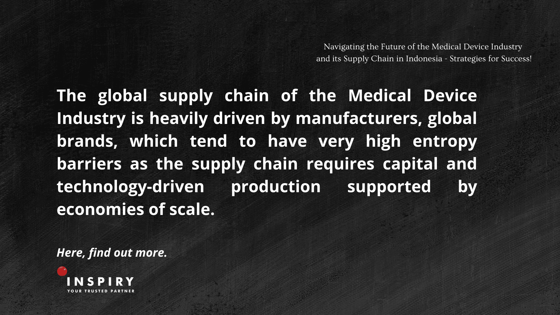 Navigating the Future of the Medical Device Industry and its Supply Chain in Indonesia - Strategies for Success!
